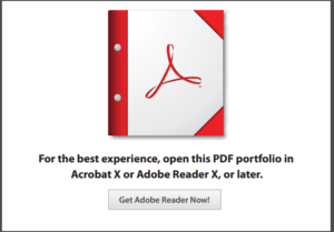 Adobe Reader Message